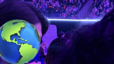 Offensive signs at TWICE concert