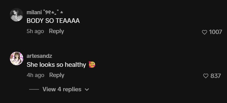 Hate message screenshot