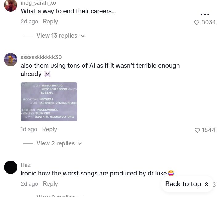 More fan negative comments