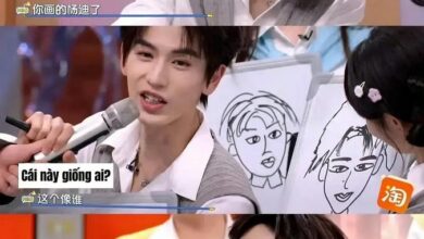 Zhang Ling He caricature