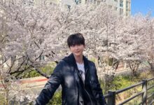 Lee Jong Suk and flower bird face